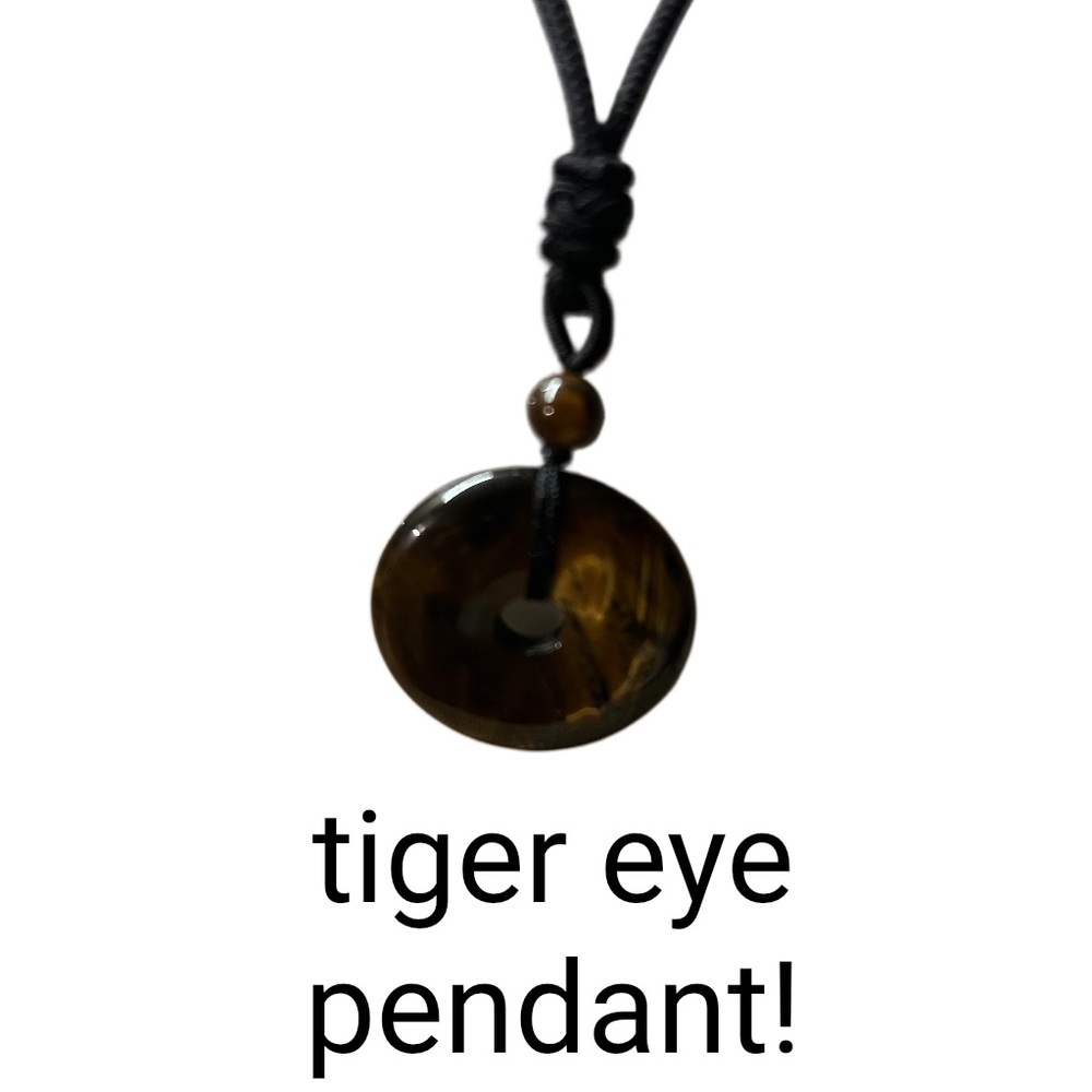 Brown tiger eye Pendant Necklace - Picture 2 of 3